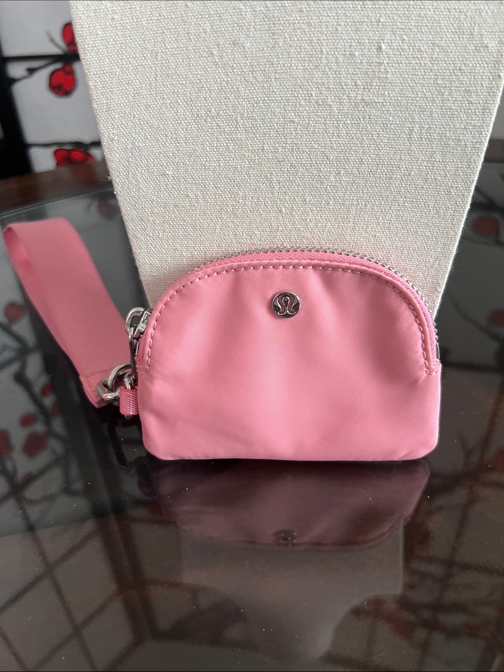 lululemon athletica Pink Detachable Card & Key Pouch with wide strap 7” drop - Picture 3 of 6